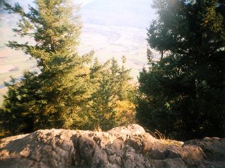 Looking south from the peak, Sumas Mountain 1999-10.